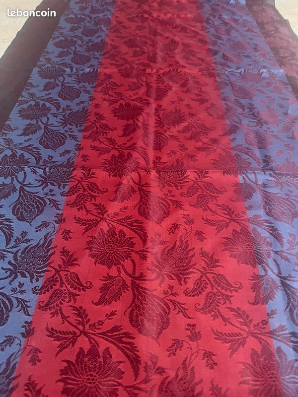 Lot de 3 Foulards et Étoles - Soie, Velours et Motifs Paisley (image 13)