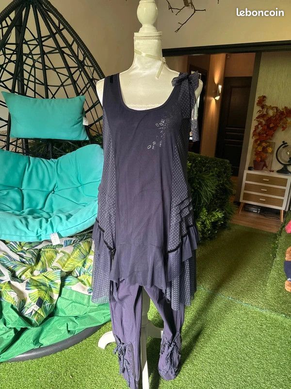Ensemble tunique et pantalon femme taille 42 (image 1)