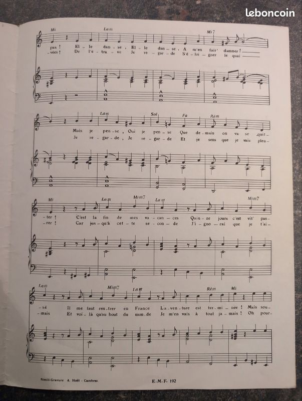 Partition musicale Sacha Distel (image 3)