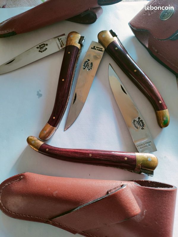 Couteau Laguiole numéroté + étui en cuir (image 7)