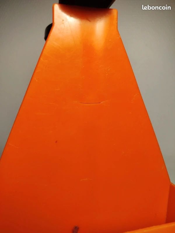 Panier De Cirage Vintage EFKA - Orange - Années 70 - Plastique - Très Bon état