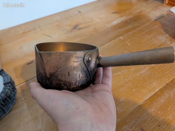Grande Casserole En Cuivre Dehilerin – Cuisine Au Gaz – Vintage Paris