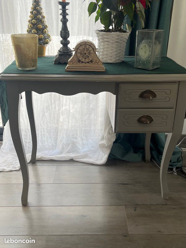Bureau bois deux tiroirs (image 1)