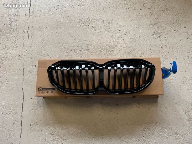 Calandre Avant Noire Brillante Pour BMW Série 1 F40 - Simple Bande - Prête à Poser