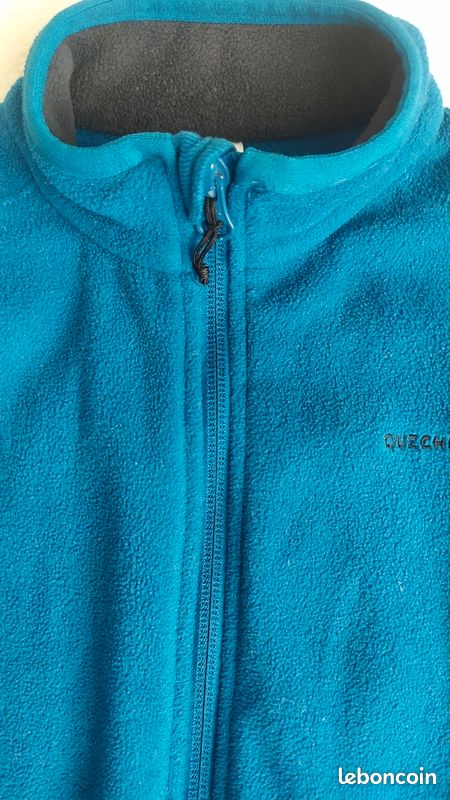 Gilet polaire enfant 8-9 ans bleu-vert (image 1)