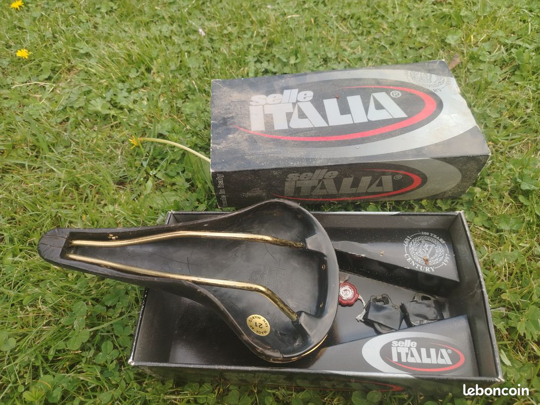 Selle ancienne vélo Italia Century 100 ans - Invincibile - Vintage Cuir (image 5)
