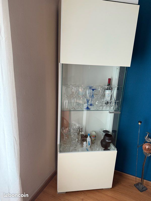 Meuble vitrine buffet bas miroir (image 1)