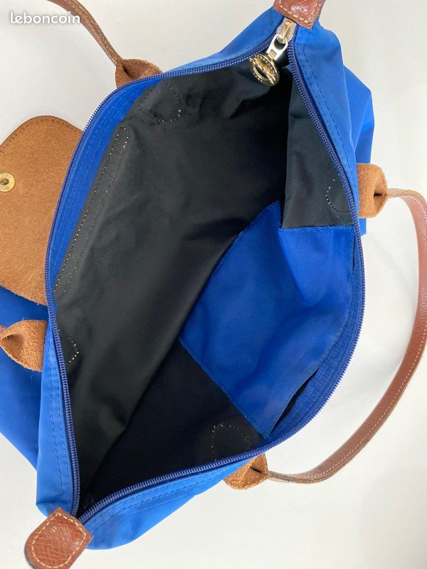 Sac Longchamp Pliage bleu taille S (image 6)