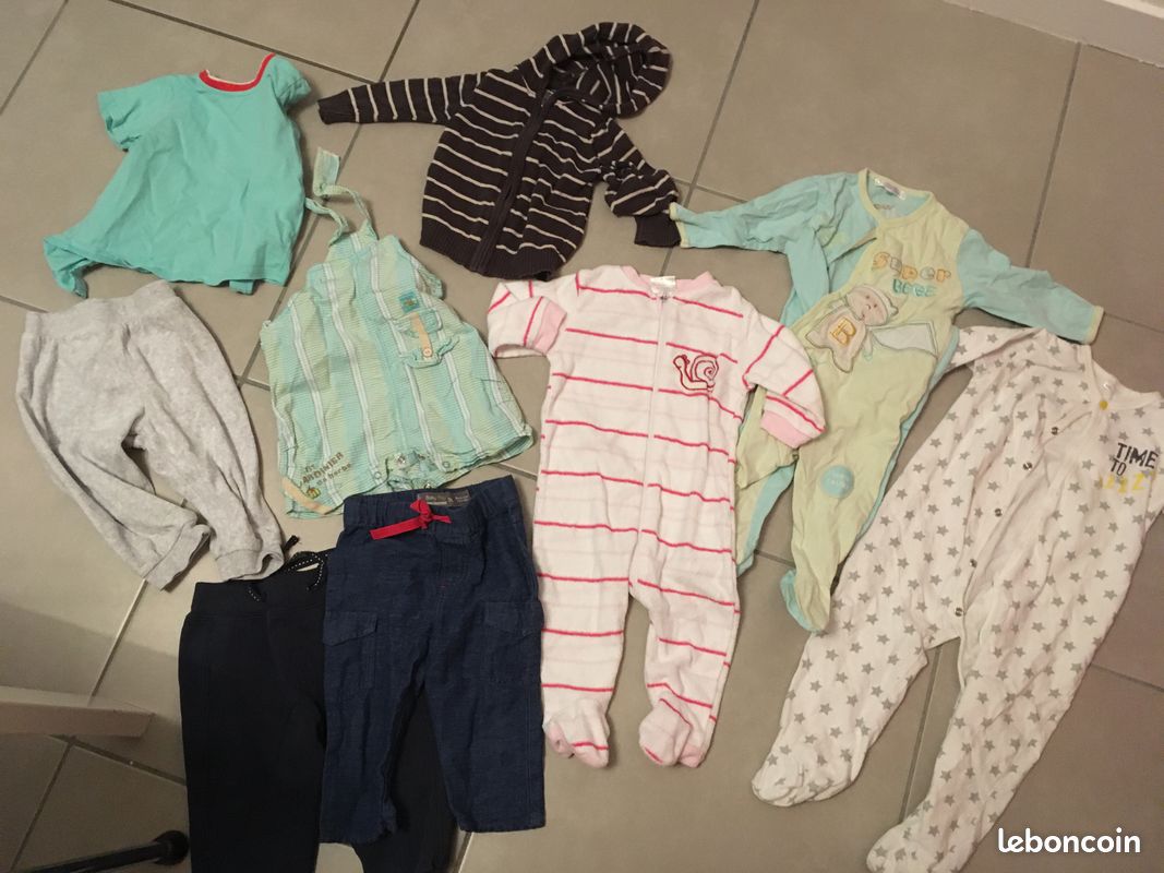 Lot vetements bébé 9 mois, garçon et/ ou fille (image 1)