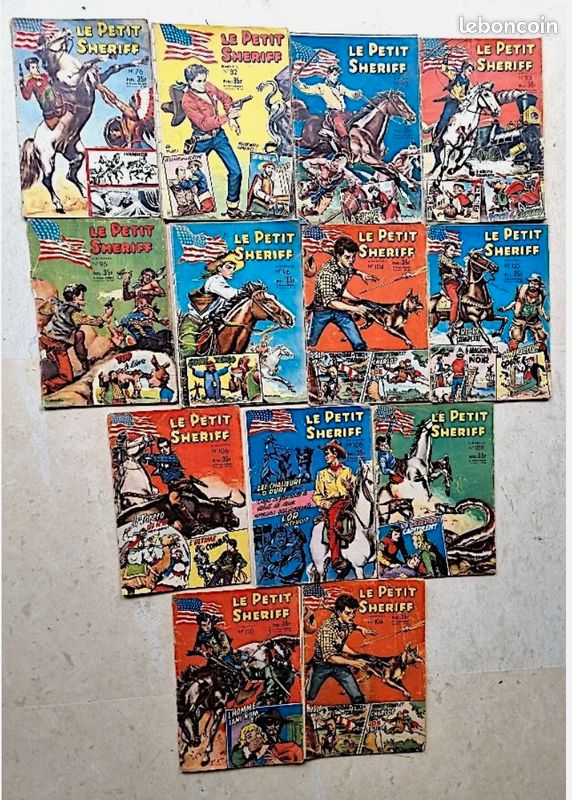 E PETIT SHERIFF lot de 13 numéros des années 53-54. Bon lot rarement proposé (image 1)