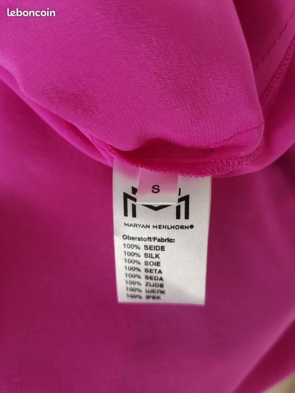 Robe tunique 100% soie taille S (image 3)