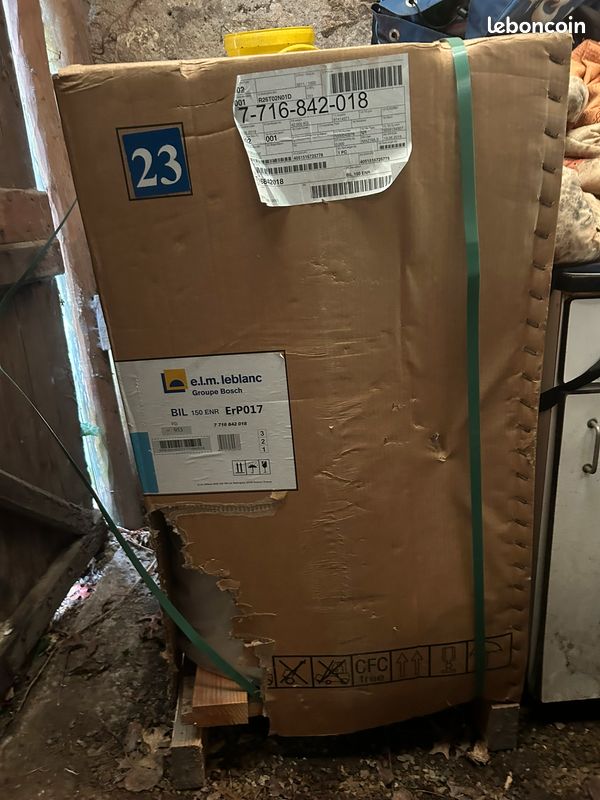 Ballon monovalent 150 litres BIL 150 ENR certifié NF CESI Classe énergétique C réf. 7716842018 (image 1)