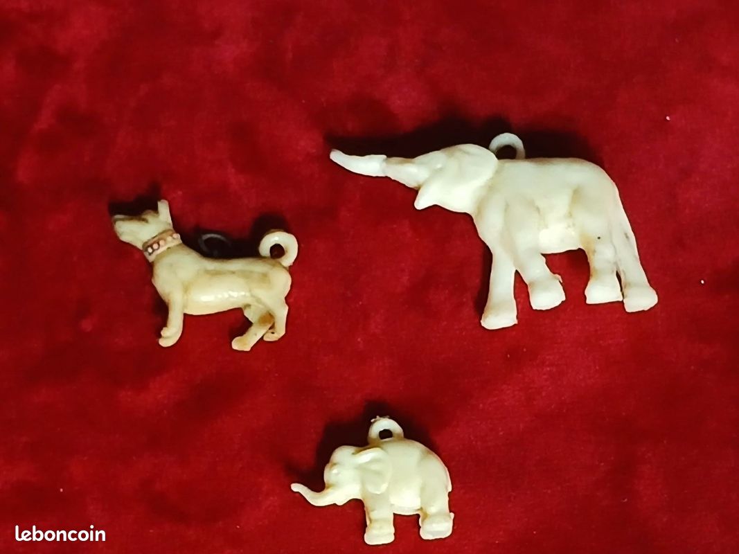 3 pendentifs vintage représentant des animaux 1930/40 (image 2)