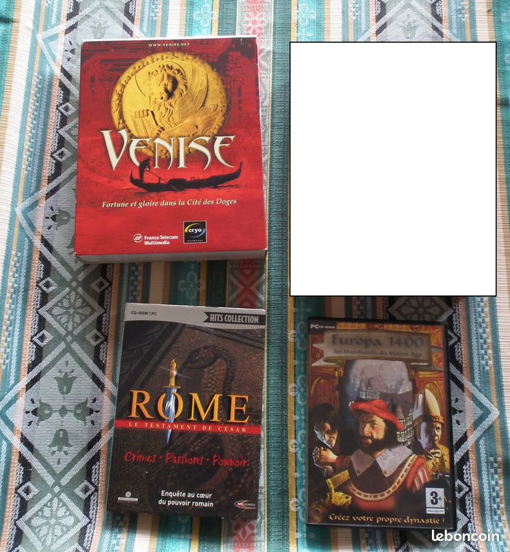 Vieux jeux PC d’aventures « historiques » (image 1)