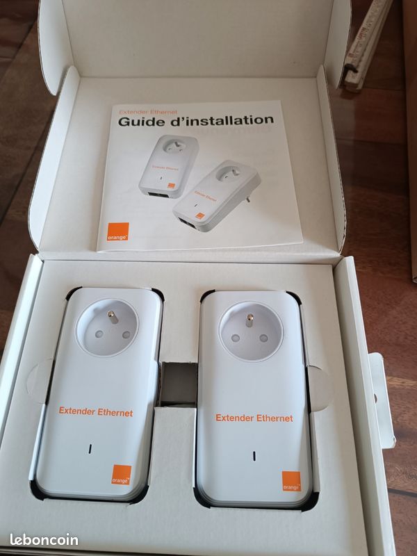 Pack 2 CPL 500mb+câbles ORANGE (image 1)