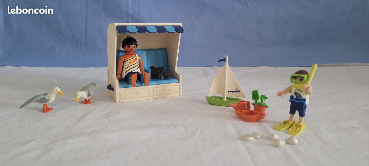 Playmobil 3660 Maman enfant fauteuil de plage (image 2)