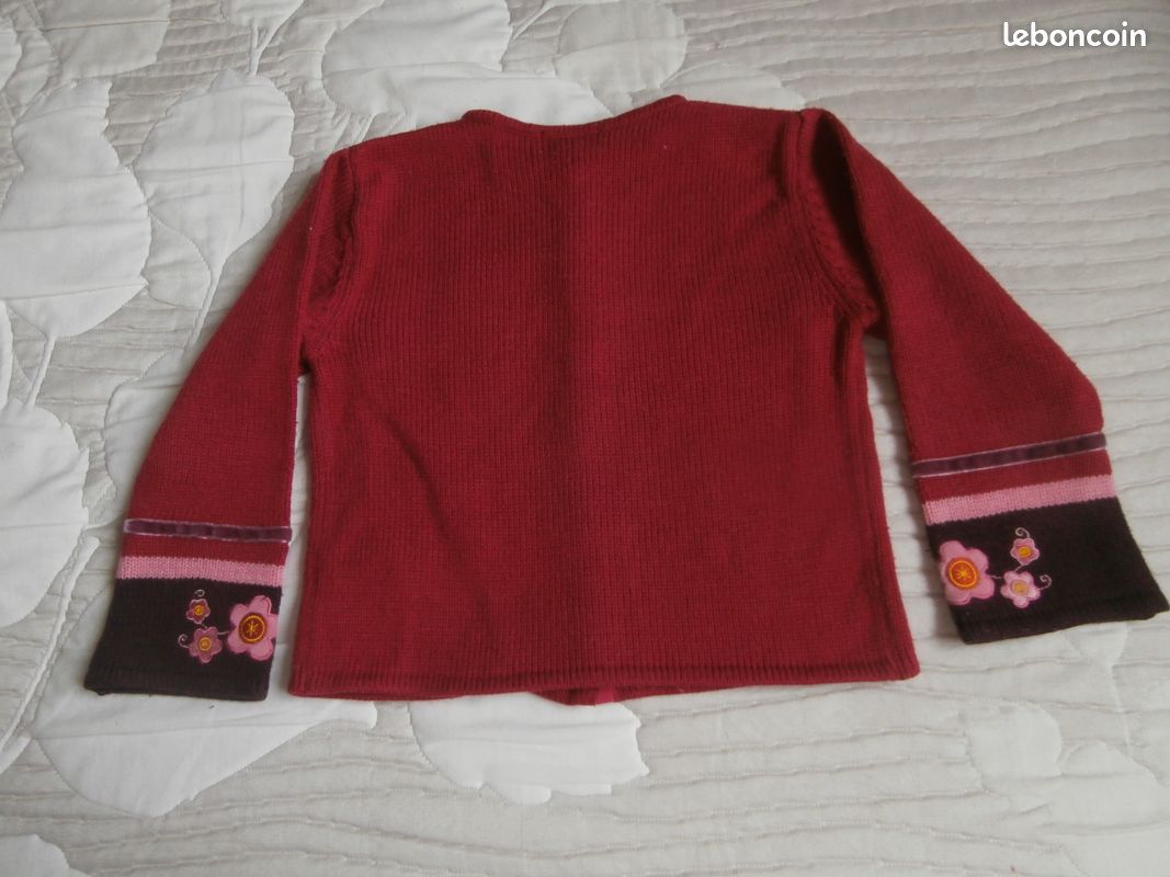 Gilet fille vert baudet 4/6 ans (image 3)