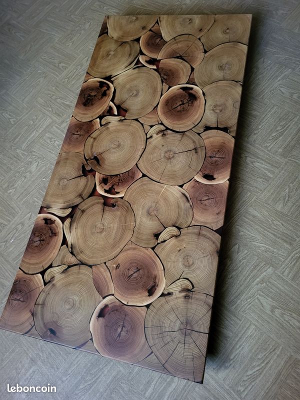 Table basse bois et résine (image 3)