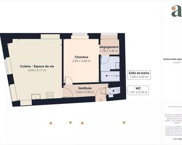 Appartement 632 700 € - 110 m²