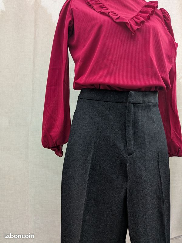 Pantalon ZARA Taille 40 / L Couleur Rose - Occasion En Très Bon état - Vêtement D'occasion De Qualité