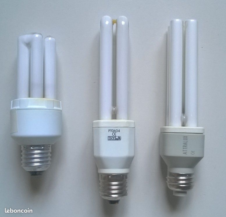 Lot de 9 ampoules basse consommation culot à vis E27) (image 2)