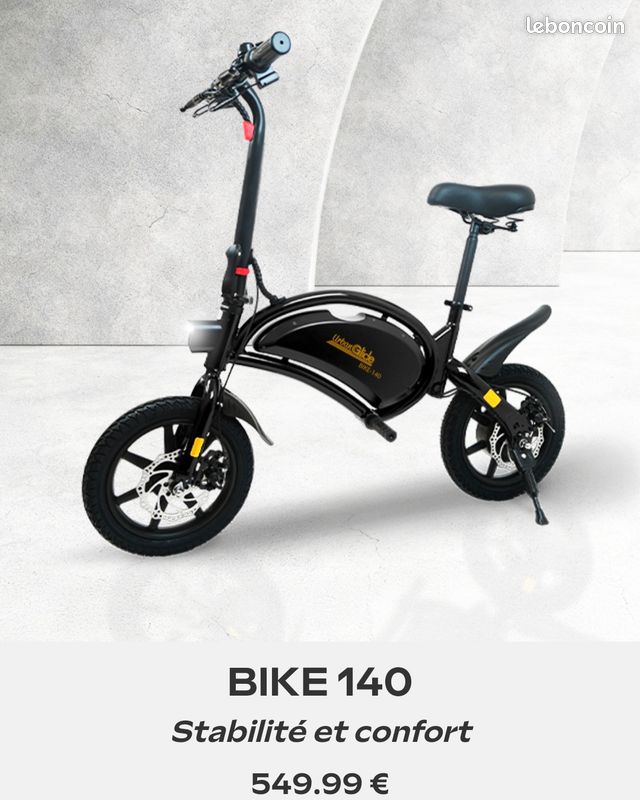 VÃ©lo Ã©lectrique Urban Glide Vélo Electrique Urban Glide Bike 140