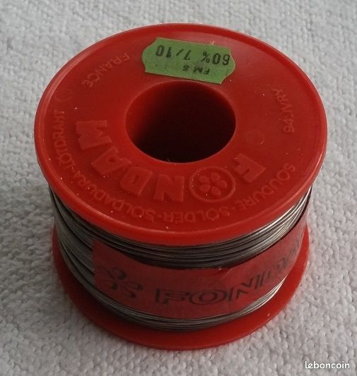 Bobine de fil d'étain FONDAM 60 % pour soudure, diamètre 7/10 mm, qualité professionnelle (image 2)