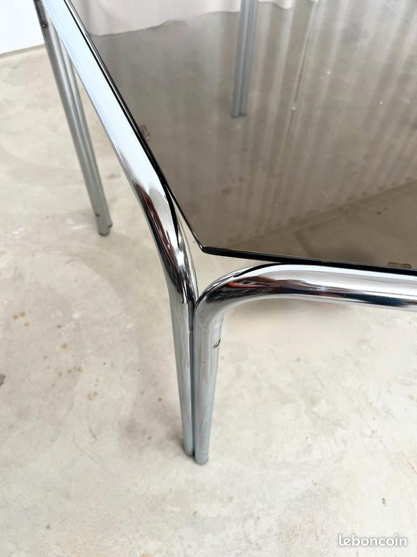 Grande Table à Manger Vintage Extensible en Teck - Atelier
