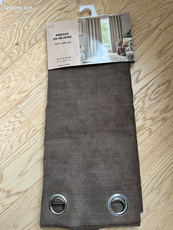 Double rideaux velours 135/240 (image 1)