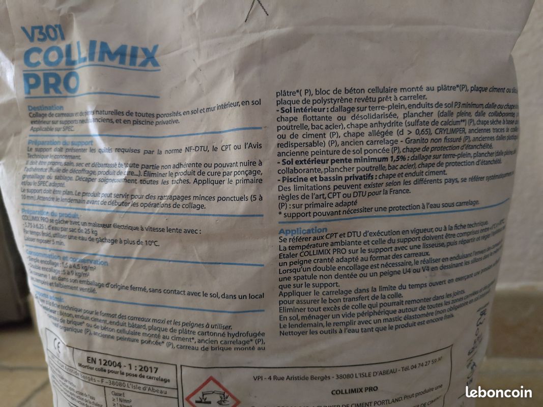Colle carrelage collimix pro 25kg (image 3)