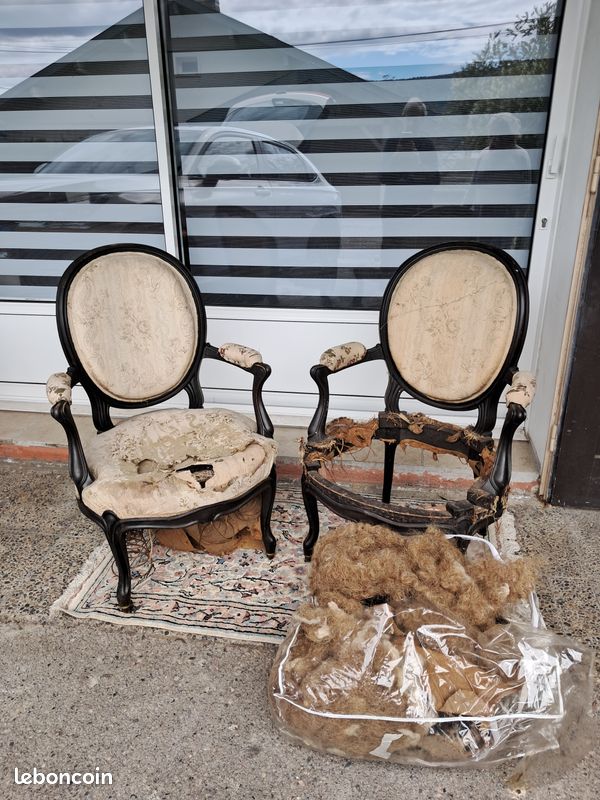 2 fauteuils Napoléon III (image 1)