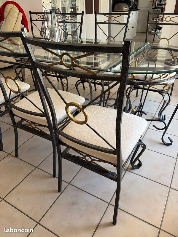 Chaises fer forgé (image 4)