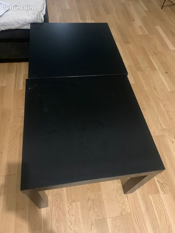 Deux tables bois noir (image 2)