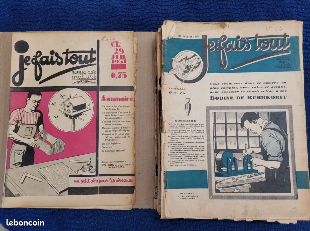 Collection de 60 revues "je fais tout " de 1930 à 1934 (image 1)