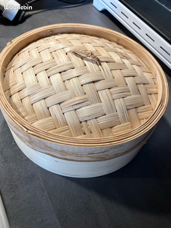 Panier vapeur bambou 23,5 cms (image 3)