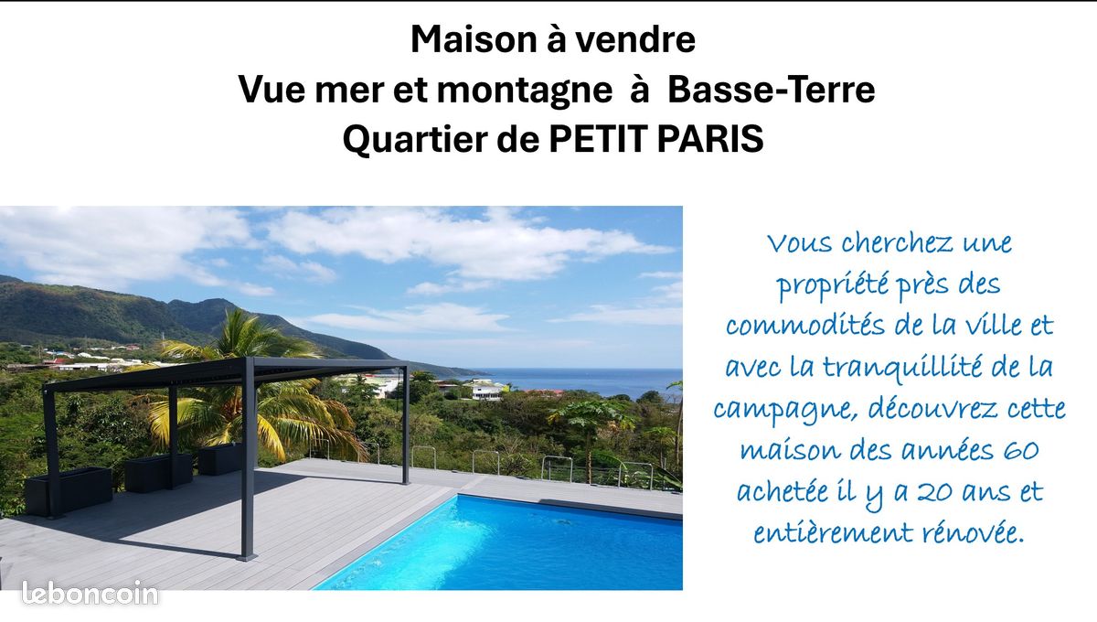 Maison 6 pièces 115 m² · à Basse-Terre · 115 m² · 350 000 €