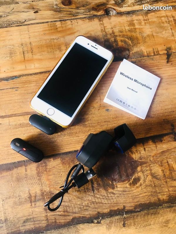 Micro Cravate Lightning Micro Cravate Sans Fil LVVIACE - 40h D'autonomie, Annulation De Bruit - Compatible IPhone/iPad Lightning Microphone Lavalier IOS 2.4GHz