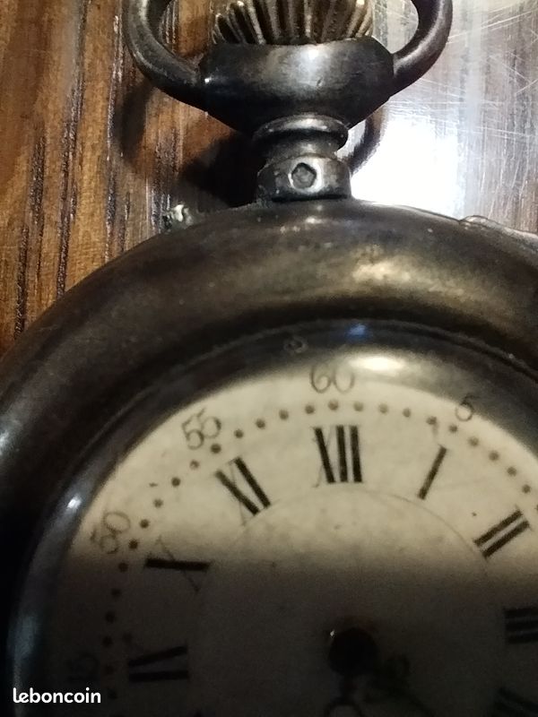 Montre De Col En Argent Poinçonné – Pendentif Ancien Avant 1920, Mécanique, Pour Pièces