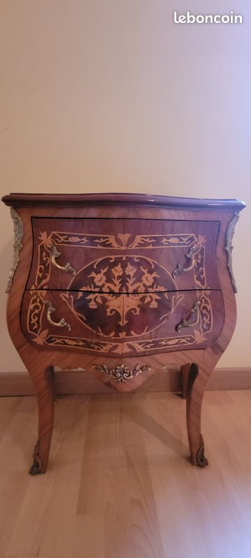 Commode et Table de Chevet Louis XV (image 9)
