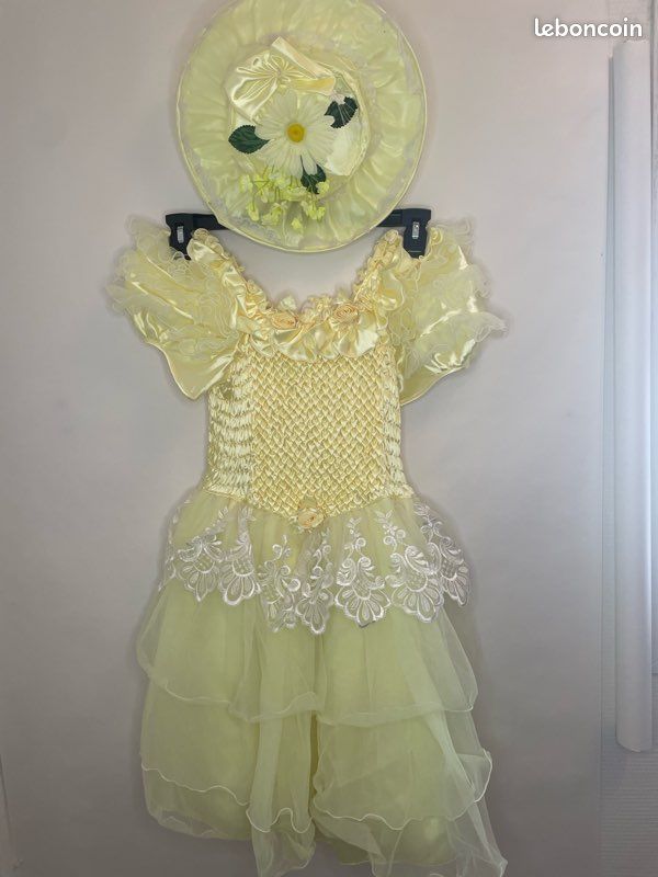 Robe cérémonie jaune princesse (image 1)