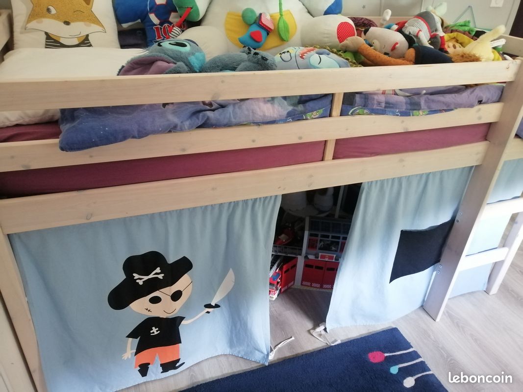 Lit mezzanine mi hauteur enfant (image 2)