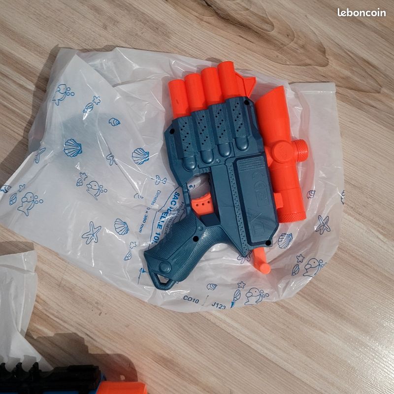 Pistolet Nerf lot/unité ( chargeur remplie et balle supplémentaire fourni ) (image 4)