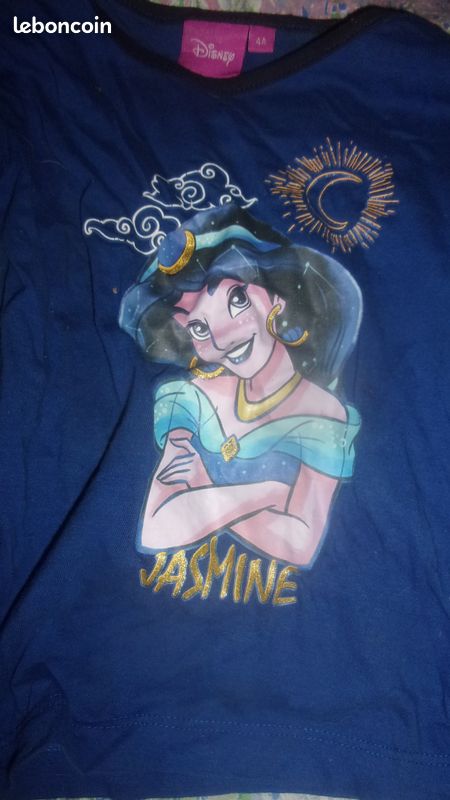 Tee shirt manches longues diney fille 4 ans (image 2)