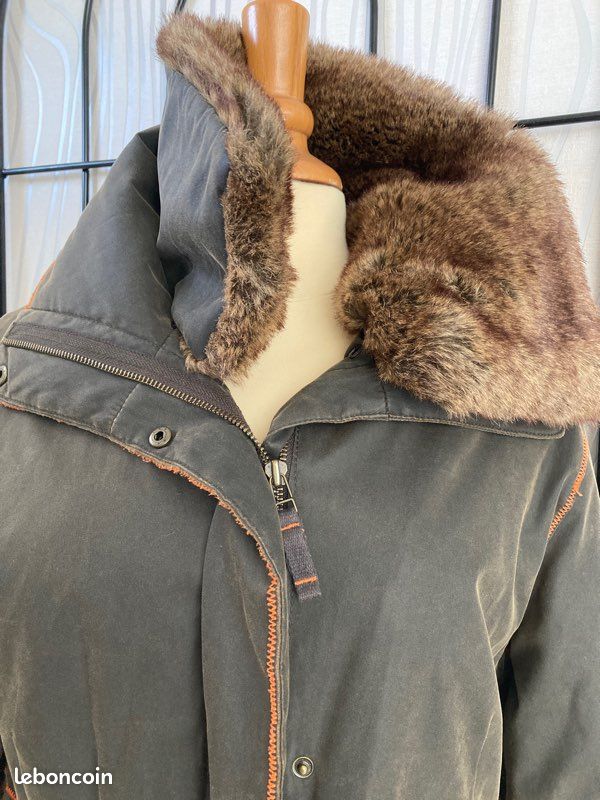 Veste chaude imperméable kaki T 38/40 matelassée « …Cie » (image 2)