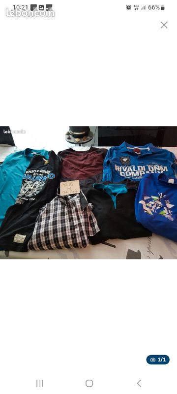 Vêtements hommes taille M ( aad20) (image 1)