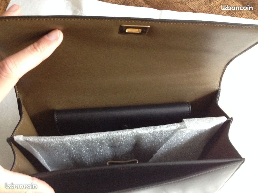Sac à main bicolore CELINE Casebag neuf (image 3)