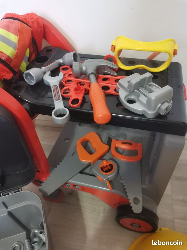 Ensemble établi et caisse à outils Smoby Black + Decker (image 3)