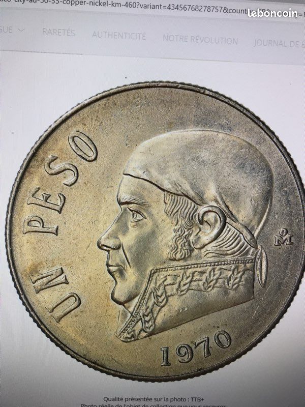 Numismatique du MEXIQUE " 5 pièces de monnaie " (image 1)
