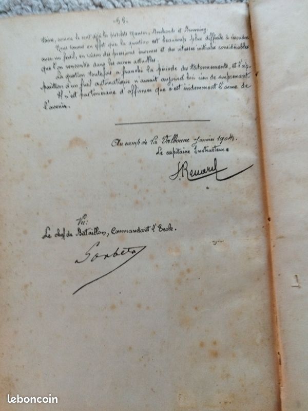 Français - HISTORIQUE ECOLE MILITAIRE INFANTERIE AVORD SAINT MAIXENT 1872 1924 804738284