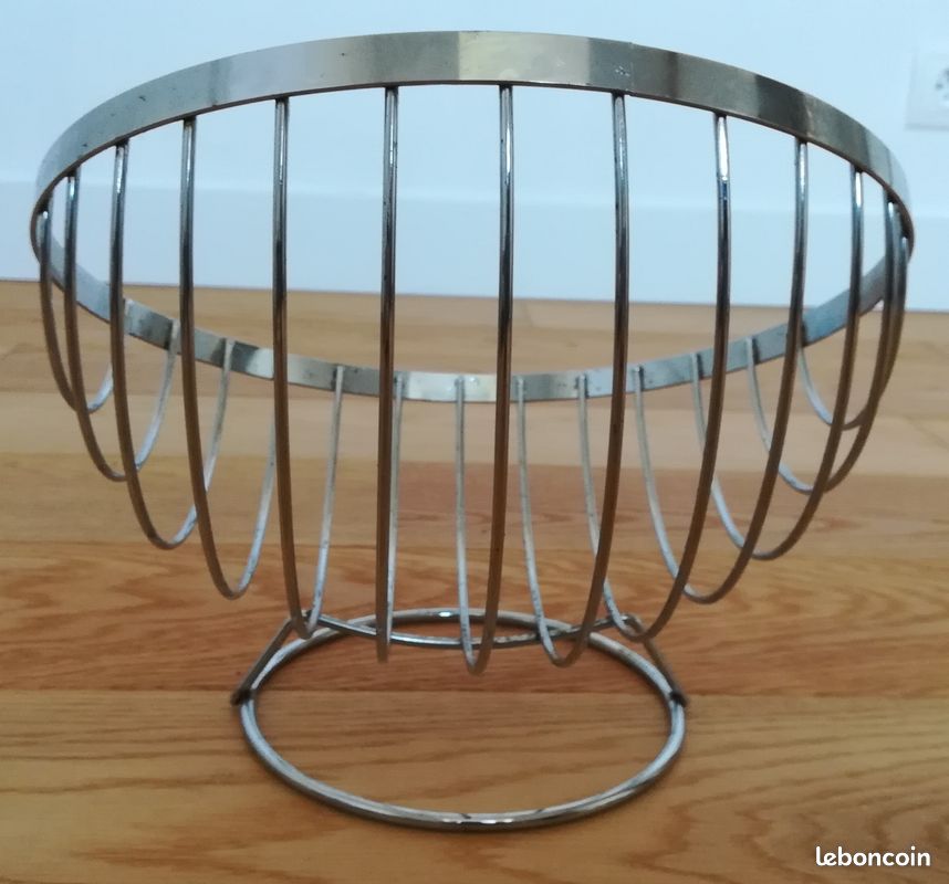 Corbeille à fruits ronde en présentoir en métal (image 4)